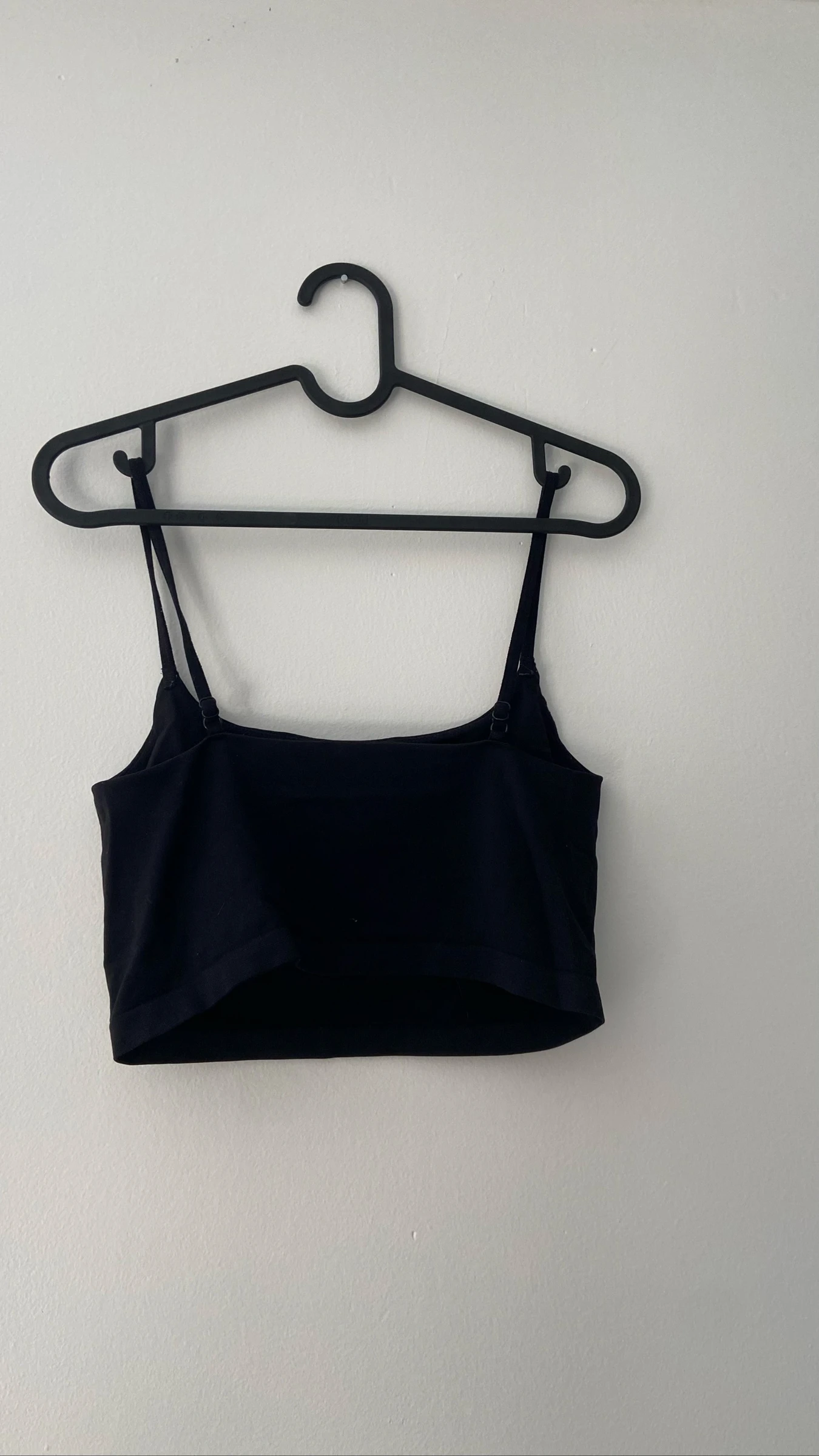 Blusa preta cropped / top de algodão Tamanho 36 – photo 3